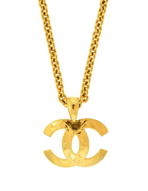 chanel cc logo pendant necklace|Chanel necklace online shop.